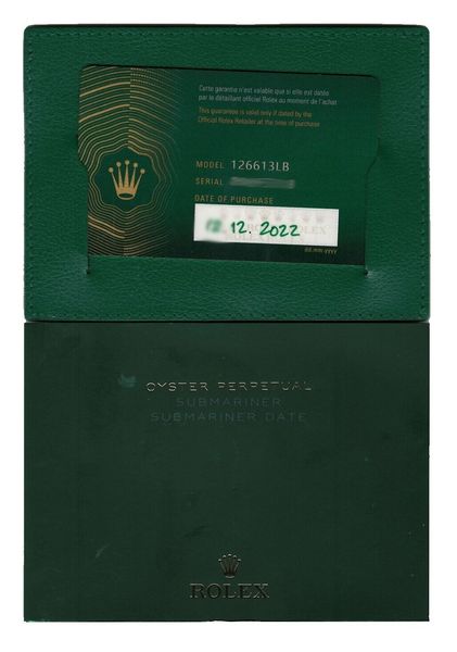 Rolex Submariner 126613 LB